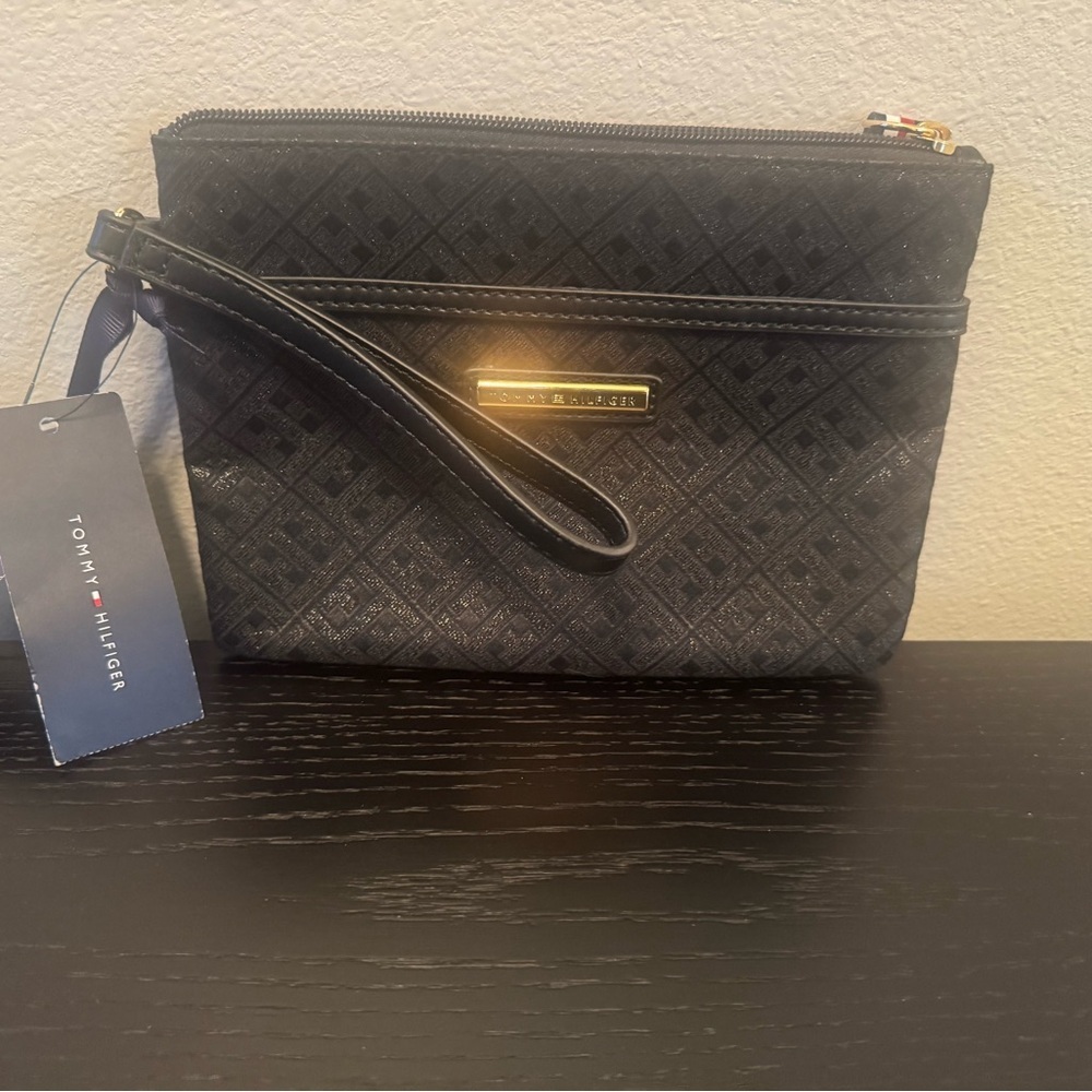 Tommy Hilfiger Black Wristlet NWT